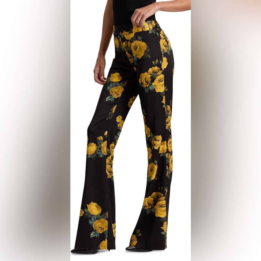 Alice + Olivia Livi Printed Floral Pants - Picture 4 of 8